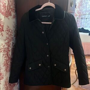 Ralph Lauren Black Quilted Jacket/ worn once